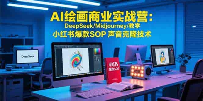 （15460期）AI绘画商业实战营：DeepSeek/Midjourney/教学 小红书爆款SOP 声音克隆技术-有道网创