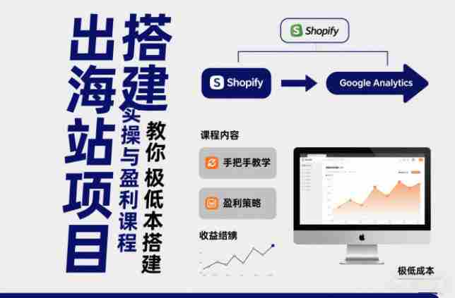 小淘出海站项目，搭建实操与盈利课程，手把手教你用极低成本搭建-有道网创