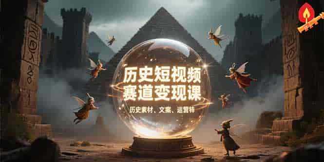 （15386期）历史短视频赛道变现课，百集素材库应用，文案剪辑技巧，账号运营全案-有道网创