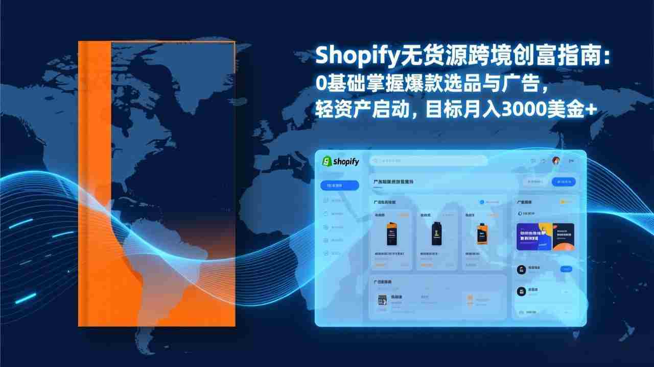 （17238期）Shopify爆款打法实战：从选品到广告投放，复制爆款模型，驱动独立站月销售额破万刀-有道网创