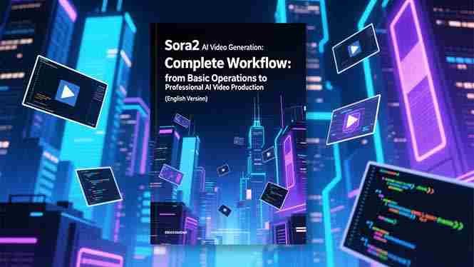 （16758期）Sora2 AI视频生成的系统教程（英文版）：从基础操作到专业级AI视频制作的完整工作流-有道网创