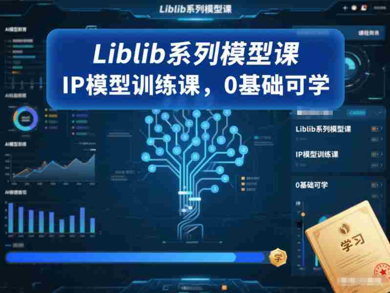 Liblib系列模型课，IP模型训练课，0基础可学-有道网创