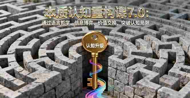 （16218期）本质认知重构课7.0：通过语言哲学、信息博弈、价值交换，突破认知局限-有道网创