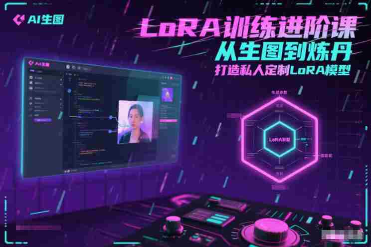 LoRA训练进阶课，从生图到炼丹，打造私人定制LoRA模型-有道网创