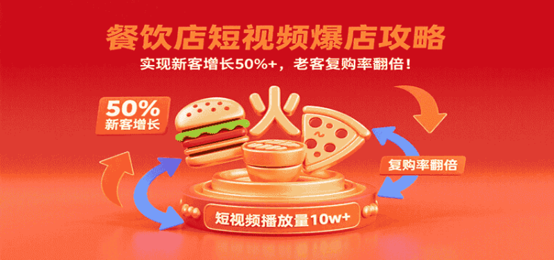 餐饮店短视频爆店攻略:实现新客增长50%+,老客复购率翻倍!-有道网创