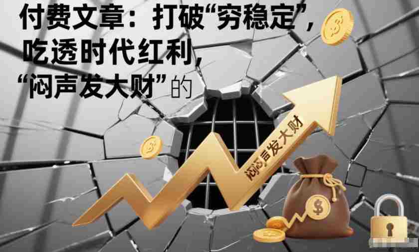付费文章:打破“穷稳定”,吃透时代红利,“闷声发大财”的终极真谛