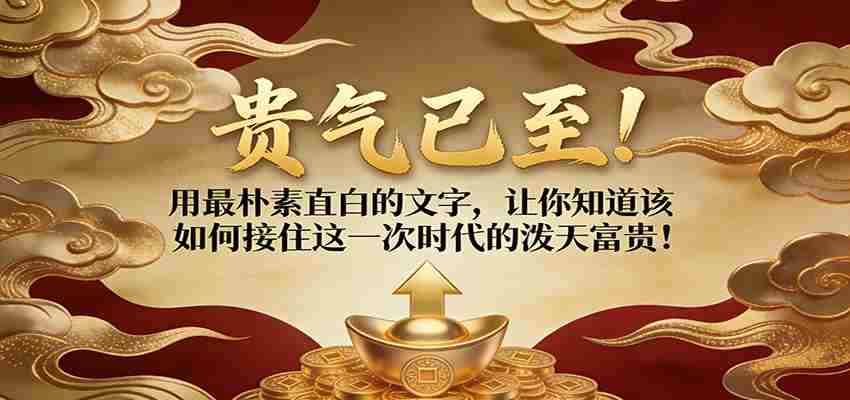 付费文章：贵气已至！用最朴素直白的文字，让你知道该如何接住这一次时代的泼天富贵！-有道网创