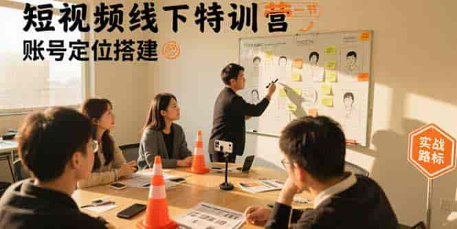 （15707期）短视频线下特训营：账号定位搭建/口播号拍摄剪辑/直播间流量入口/变现实战-有道网创