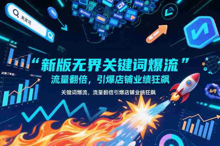 新版无界关键词爆流,流量翻倍,引爆店铺业绩狂飙-有道网创