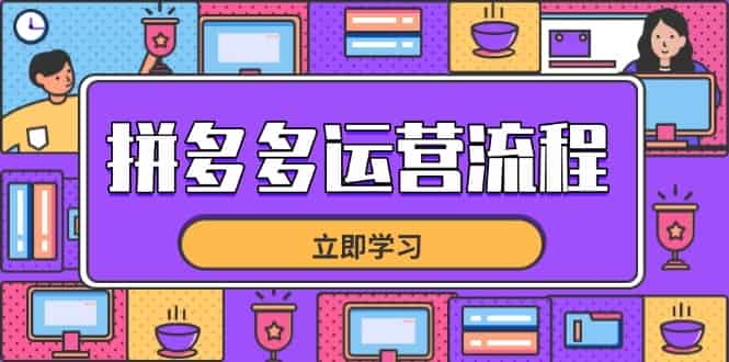 （14503期）拼多多运营流程，从选品到流量，全链路运营技巧，助力店铺爆单-有道网创