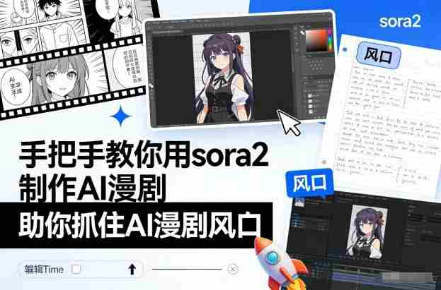 手把手教你用sora2制作AI漫剧，助你抓住AI漫剧风口-有道网创