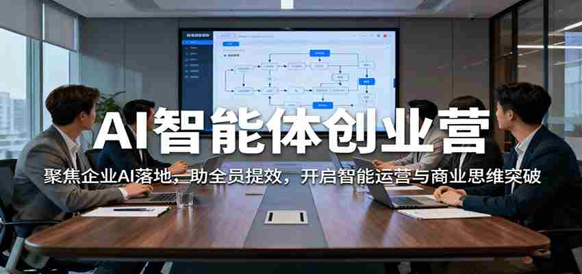 AI智能体创业营：聚焦企业AI落地，助全员提效，开启智能运营与商业思维突破-有道网创