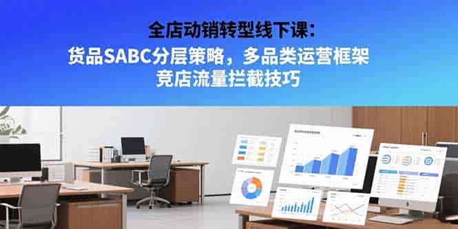 （15419期）全店动销转型线下课：货品SABC分层策略，多品类运营框架 竞店流量拦截技巧-有道网创