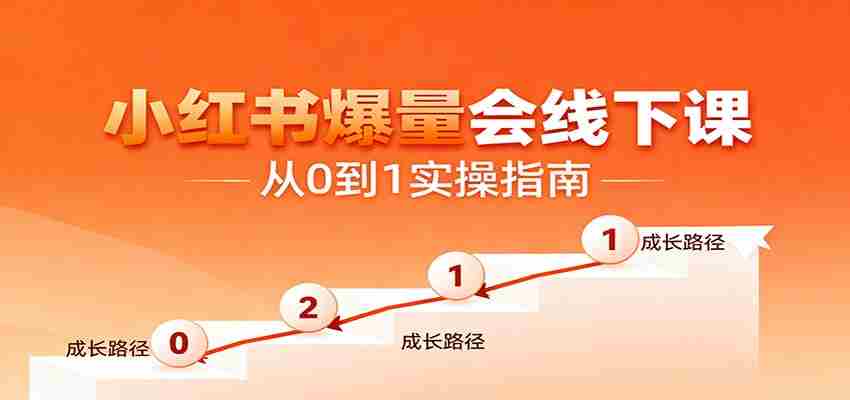 小红书爆量会线下课，聚焦小红书运营全流程，从0到1爆店实操方案-有道网创