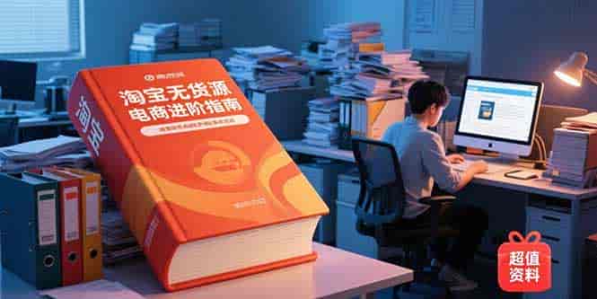(15317期)淘宝无货源电商进阶指南,包含新人课、进阶课,配套资料,蓝海选品等-有道网创