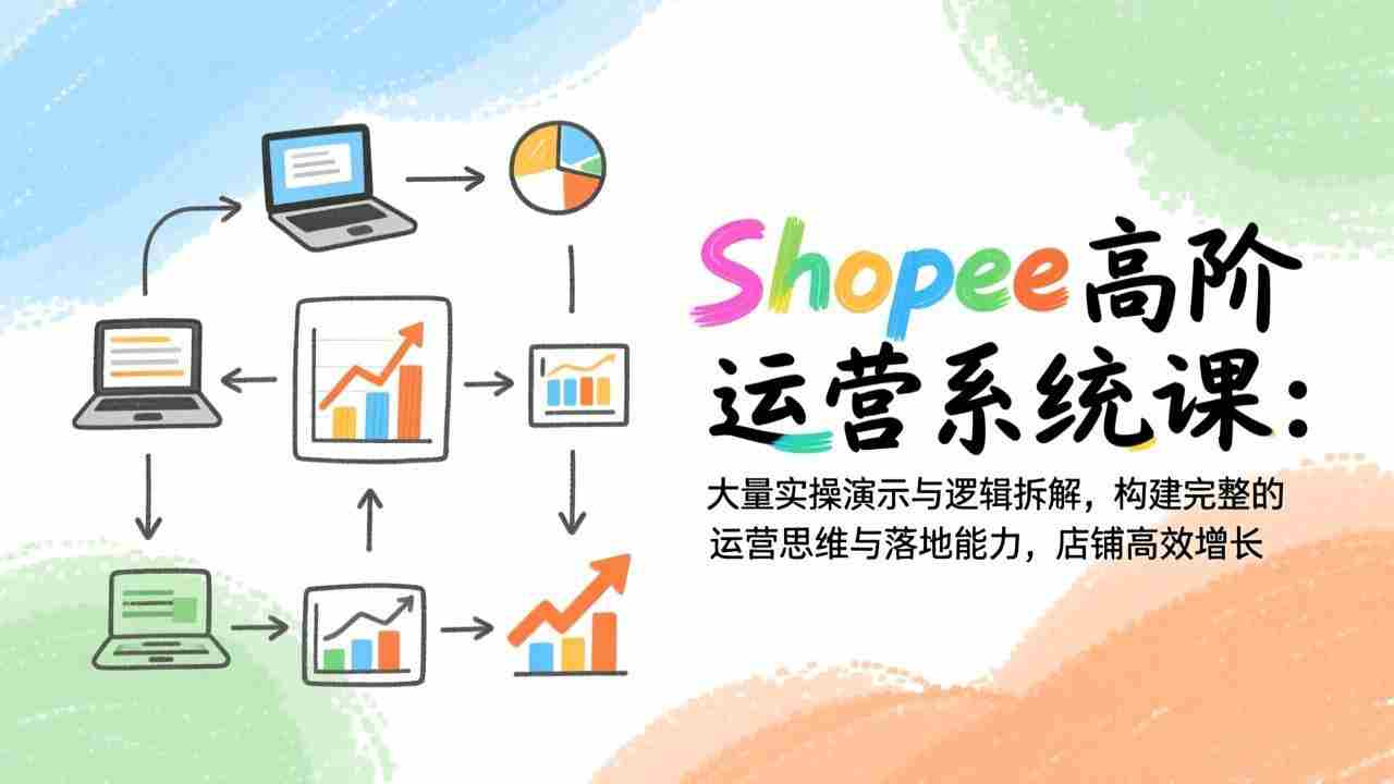 （17124期）Shopee高阶运营系统课：大量实操演示与逻辑拆解，构建完整的运营思维与落地能力，店铺高效增长-有道网创