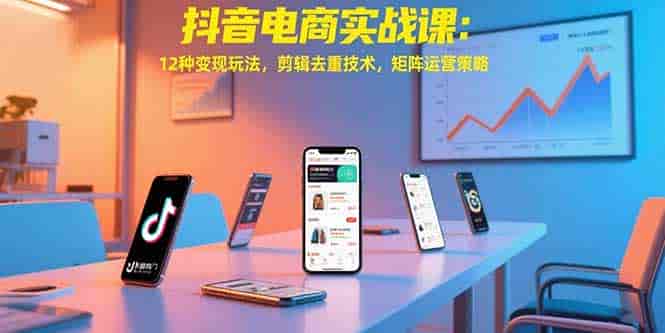 （15478期）抖音电商实战课：12种变现玩法，剪辑去重技术，矩阵运营策略-有道网创