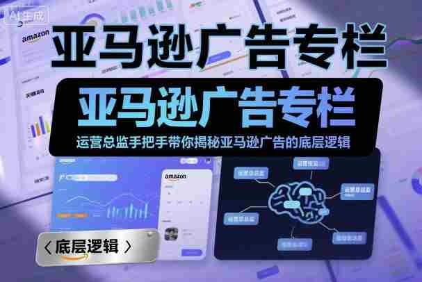 亚马逊广告专栏：运营总监手把手带你揭秘亚马逊广告的底层逻辑-有道网创