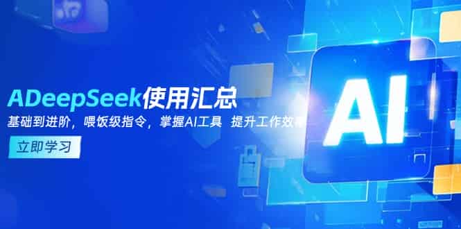 （14216期）DeepSeek使用汇总，基础到进阶，提示词技巧，掌握AI工具  提升工作效率-有道网创