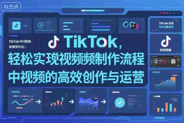 TikTok中视频制做流程，轻松实现Tk中视频的高效创作与运营-有道网创
