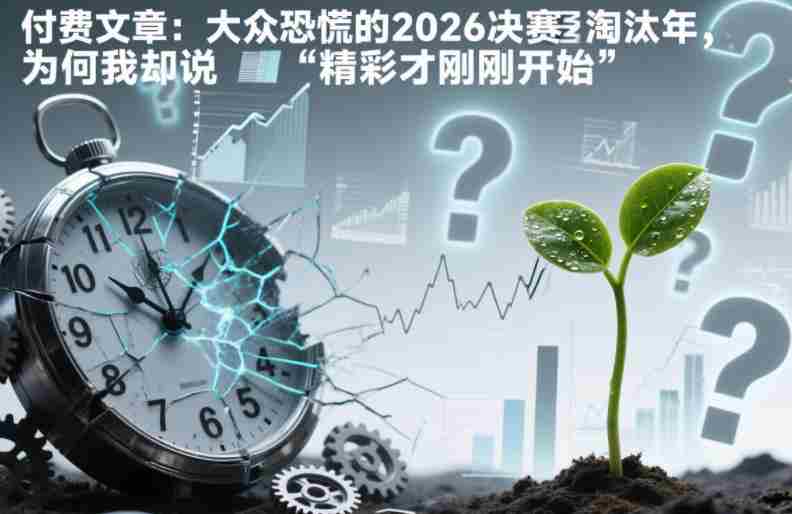 付费文章：大众恐慌的2026决赛淘汰年，为何我却说“精彩才刚刚开始”？-有道网创