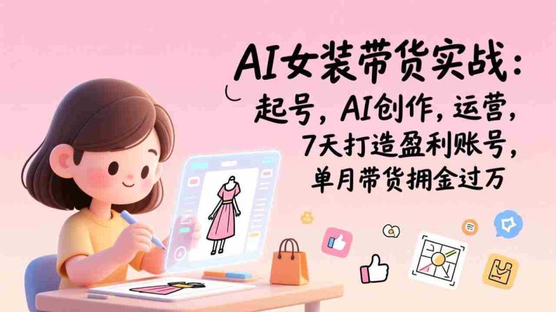 （17117期）AI女装带货实战班（更新）：起号，AI创作，运营，7天打造盈利账号，单月带货佣金过万-有道网创