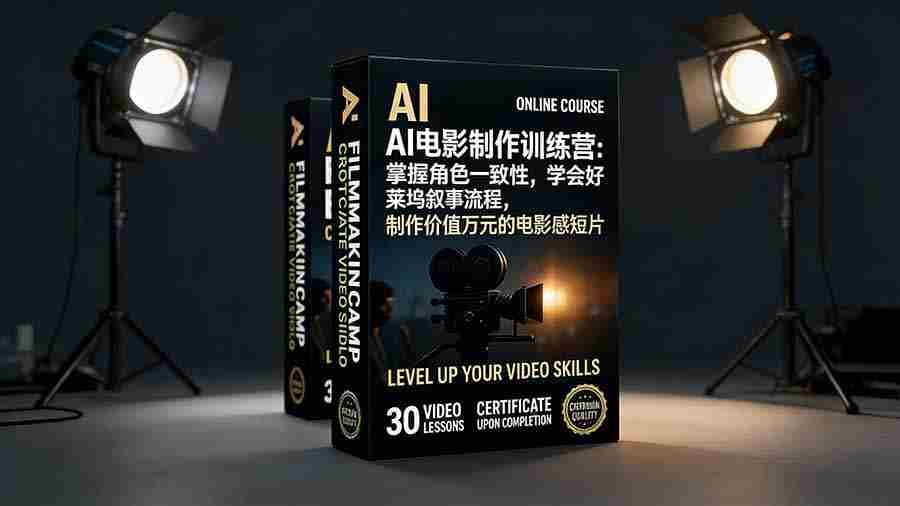 （17223期）AI电影制作训练营：掌握角色一致性，学会好莱坞叙事流程，制作价值万元的电影感短片-有道网创