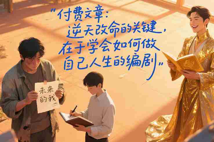 付费文章：逆天改命的关键，在于学会如何做自己人生的编剧-有道网创