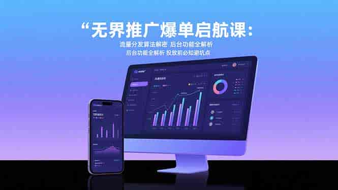 （15567期）无界推广爆单启航课：流量分发算法解密 后台功能全解析 投放前必知避坑点-有道网创