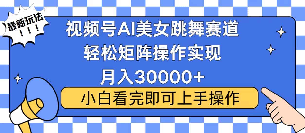 （13813期）视频号蓝海赛道玩法，当天起号，拉爆流量收益，小白也能轻松月入30000+-有道网创