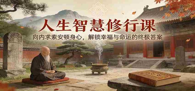 人生智慧修行课：向内求索安顿身心，解锁幸福与命运的终极答案-有道网创