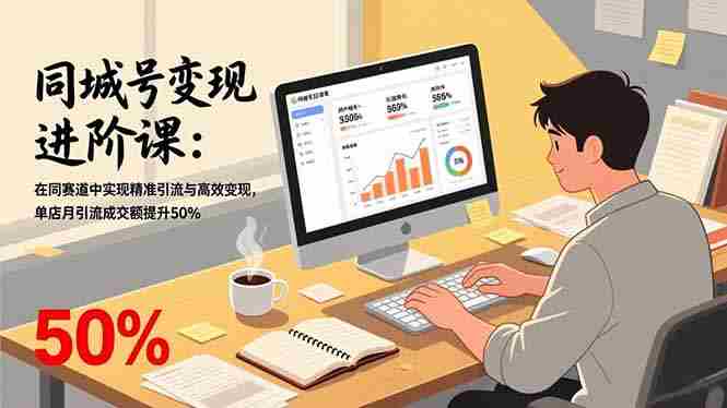 （17015期）同城号变现进阶课：在同城赛道中实现精准引流与高效变现，单店月引流成交额提升50%-有道网创
