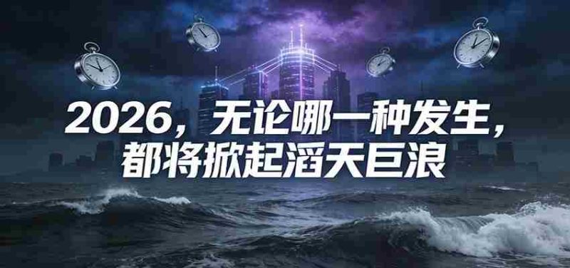 公众号付费文章：2026，无论哪一种发生，都将掀起滔天巨浪-有道网创