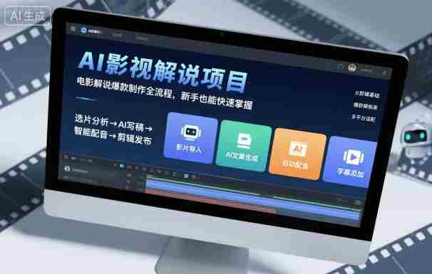 AI影视解说项目，电影解说爆款制作全流程，新手也能快速掌握-有道网创