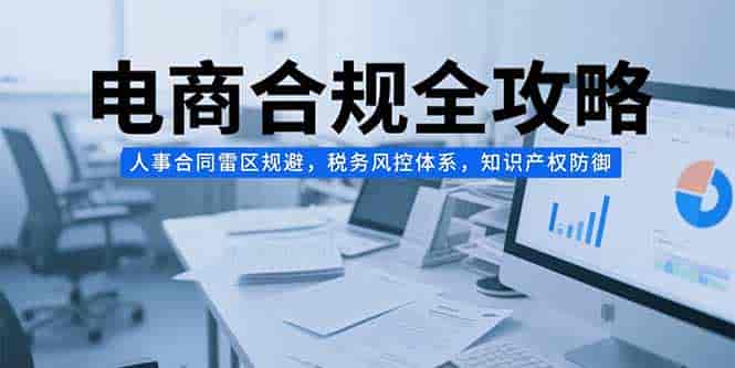 （15377期）电商合规全攻略，人事合同雷区规避，税务风控体系，知识产权防御-有道网创