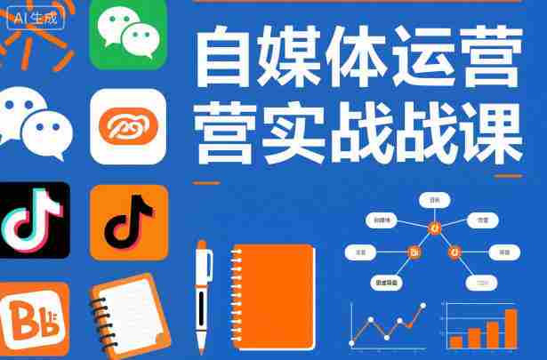自媒体运营实战课，掌握一套系统的自媒体运营底层方法论，成为优秀的内容创作者-有道网创