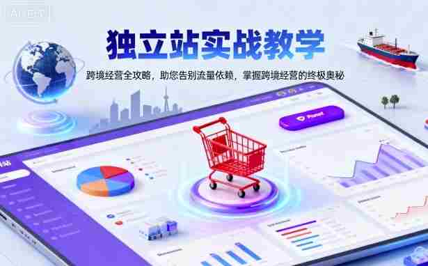 独立站实战教学，跨境经营全攻略，助您告别流量依赖，掌握跨境经营的终极奥-有道网创