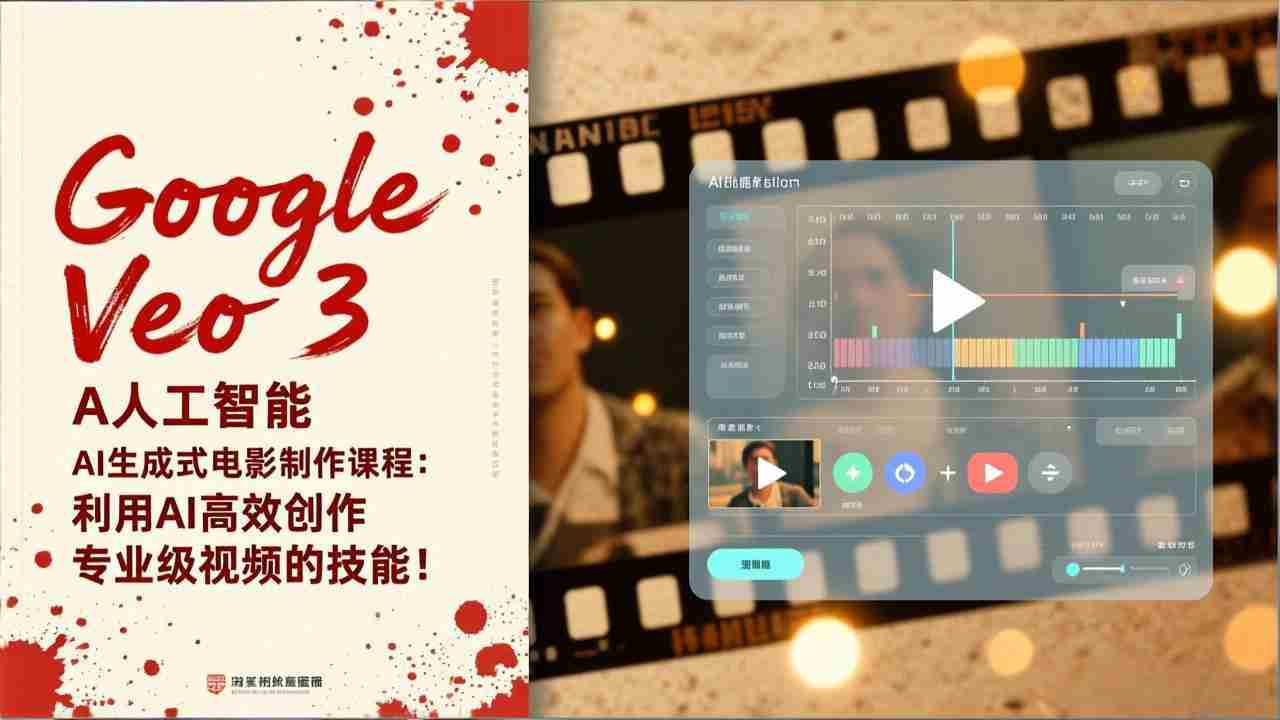 （17032期）Google Veo 3人工智能AI生成式电影制作课程：利用AI高效创作专业级视频的技能！-有道网创