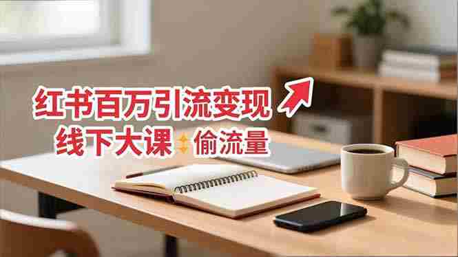 （16661期）小红书百万引流变现-11月线下大课：分享从0到百万引流路径，手把手教偷流量、拿结果-有道网创