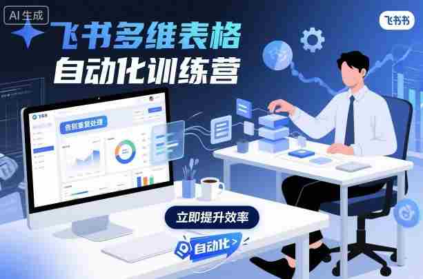 飞书多维表格自动化训练营，手把手教你告别重复处理，用多维表格开启高效办公新模式-有道网创