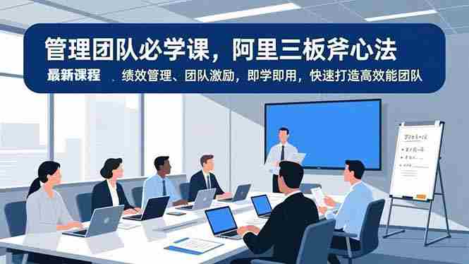 （16929期）管理团队必学课，阿里三板斧心法、绩效管理、团队激励，即学即用，快速打造高效能团队-有道网创