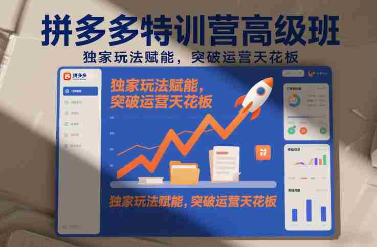 拼多多特训营高阶班，独家玩法赋能，突破运营天花板（更新26年1月）-有道网创