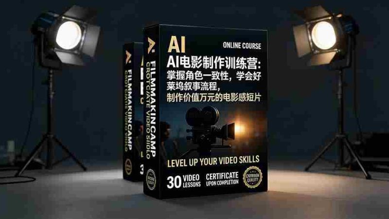 （17223期）AI电影制作训练营：掌握角色一致性，学会好莱坞叙事流程，制作价值万元的电影感短片-有道网创