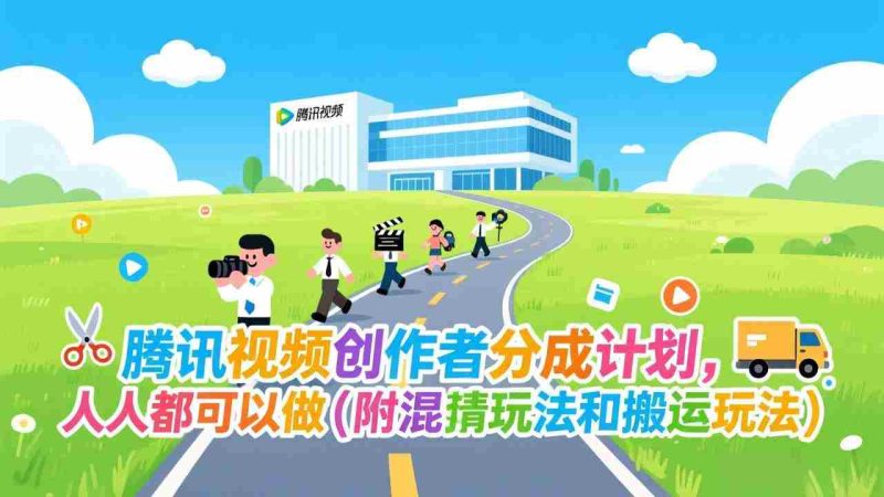 （17137期）腾讯视频创作者分成计划，人人都可以做（附混剪玩法和搬运玩法）-有道网创