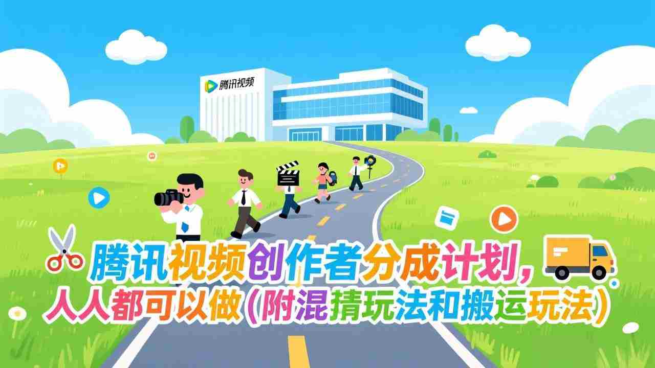 （17137期）腾讯视频创作者分成计划，人人都可以做（附混剪玩法和搬运玩法）-有道网创