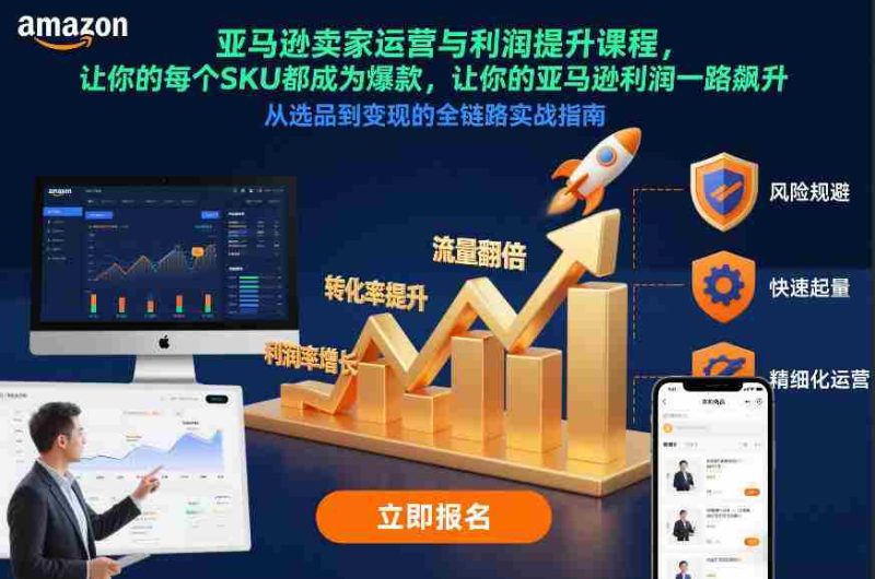 亚马逊卖家运营与利润提升课程,让你的每个SKU都成为爆款,让你的亚马逊利润一路飙升(更新12月)-有道网创