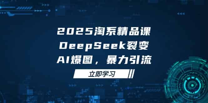 （14639期）2025 淘系精品课，DeepSeek 裂变，AI 爆图，暴力引流-有道网创