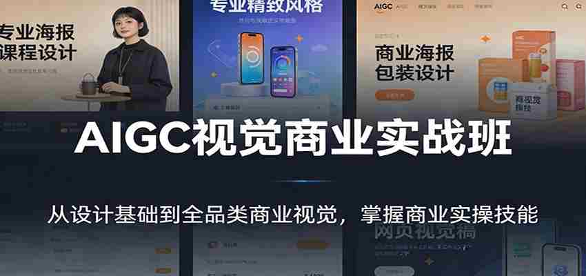 AIGC视觉商业实战班：从设计基础到全品类商业视觉，掌握商业实操技能-有道网创