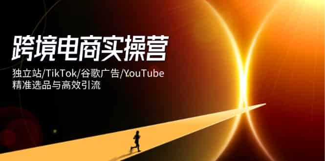 （14419期）跨境电商实操营：独立站/TikTok/谷歌广告/YouTube，精准选品与高效引流-有道网创