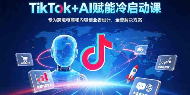 （15561期）TikTok+AI赋能冷启动课：专为跨境电商和内容创业者设计，全套解决方案-有道网创